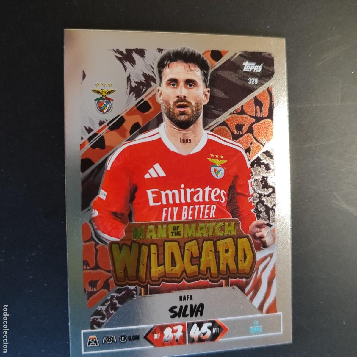 Cromos de Futebol: 20 ANIVERSARIO MATCH ATTAX 26/27 UCL CARD WILDCARD SILVA BENFICA # 329 TOPPS