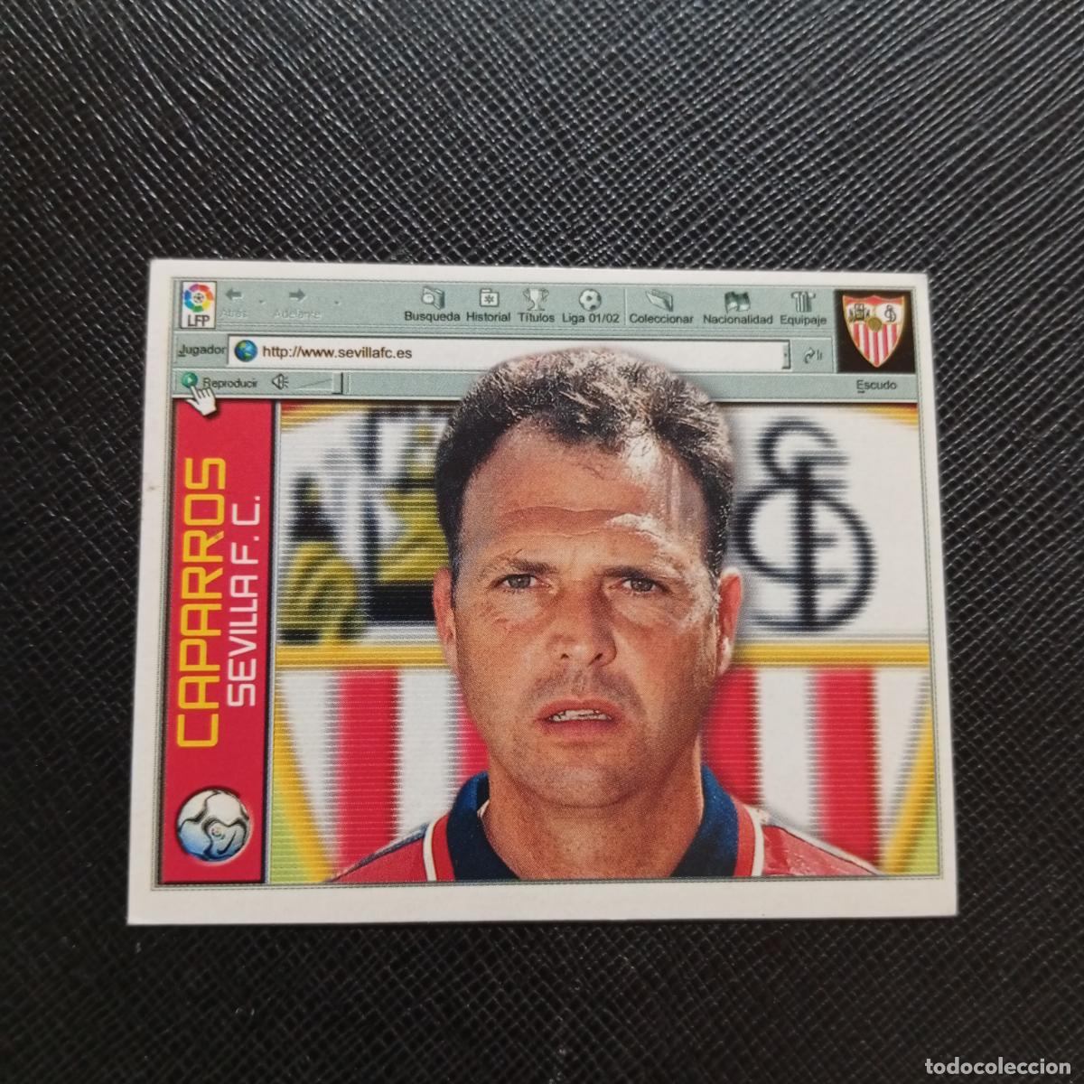 Cromos de f&uacute;tbol: JOAQUIN CAPARROS SEVILLA ESTE 2001 2002 CROMO FUTBOL 01 02 LIGA - SIN PEGAR - A17 PG181