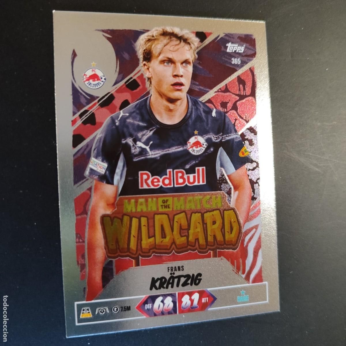 Figurine di Calcio: 20 ANIVERSARIO MATCH ATTAX 26/27 UCL CARD WILDCARD KRATZIG SALZBURGO # 365 TOPPS