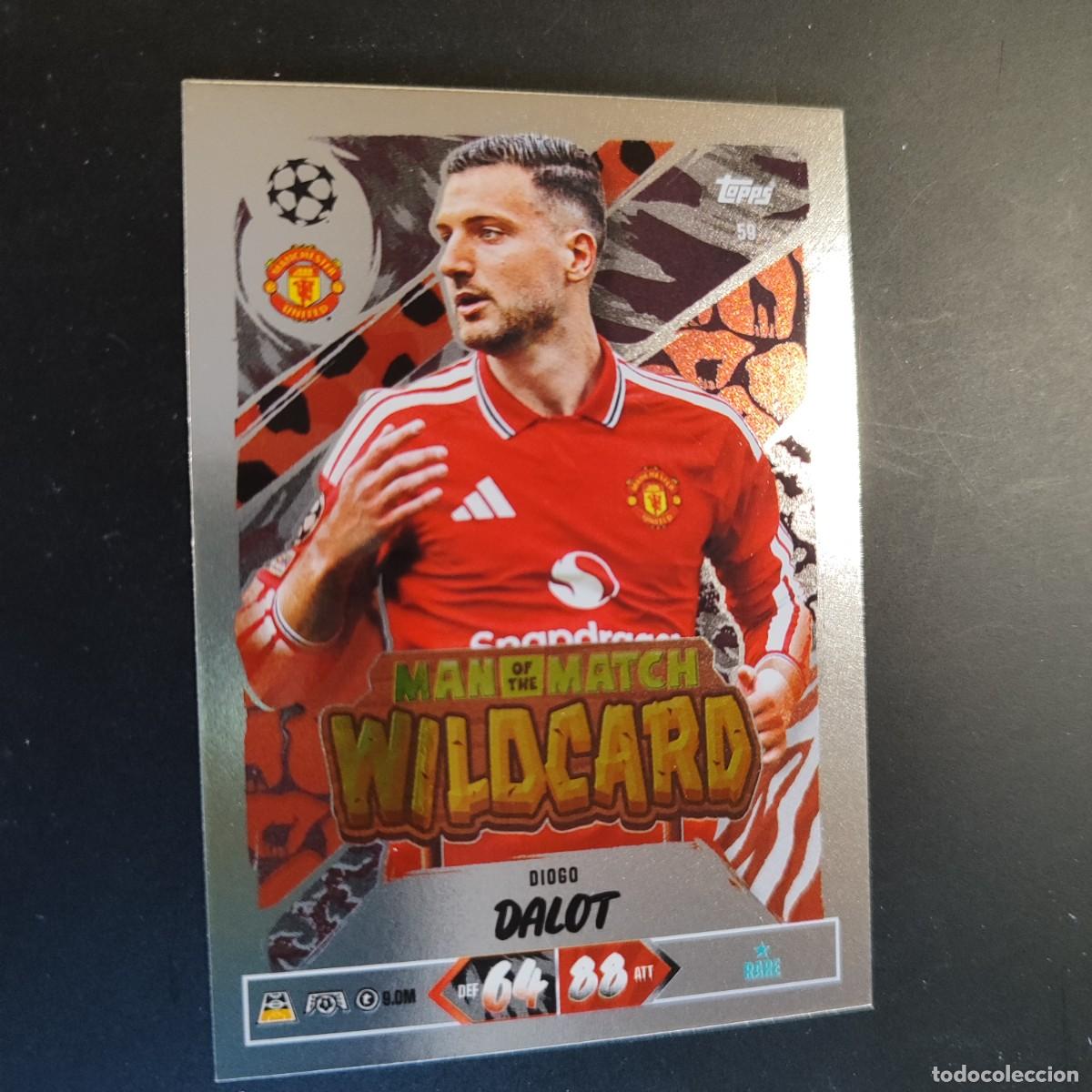 Cromos de Futebol: 20 ANIVERSARIO MATCH ATTAX 26/27 UCL CARD WILDCARD DALOT MANCHSTER UNITED # 59 TOPPS