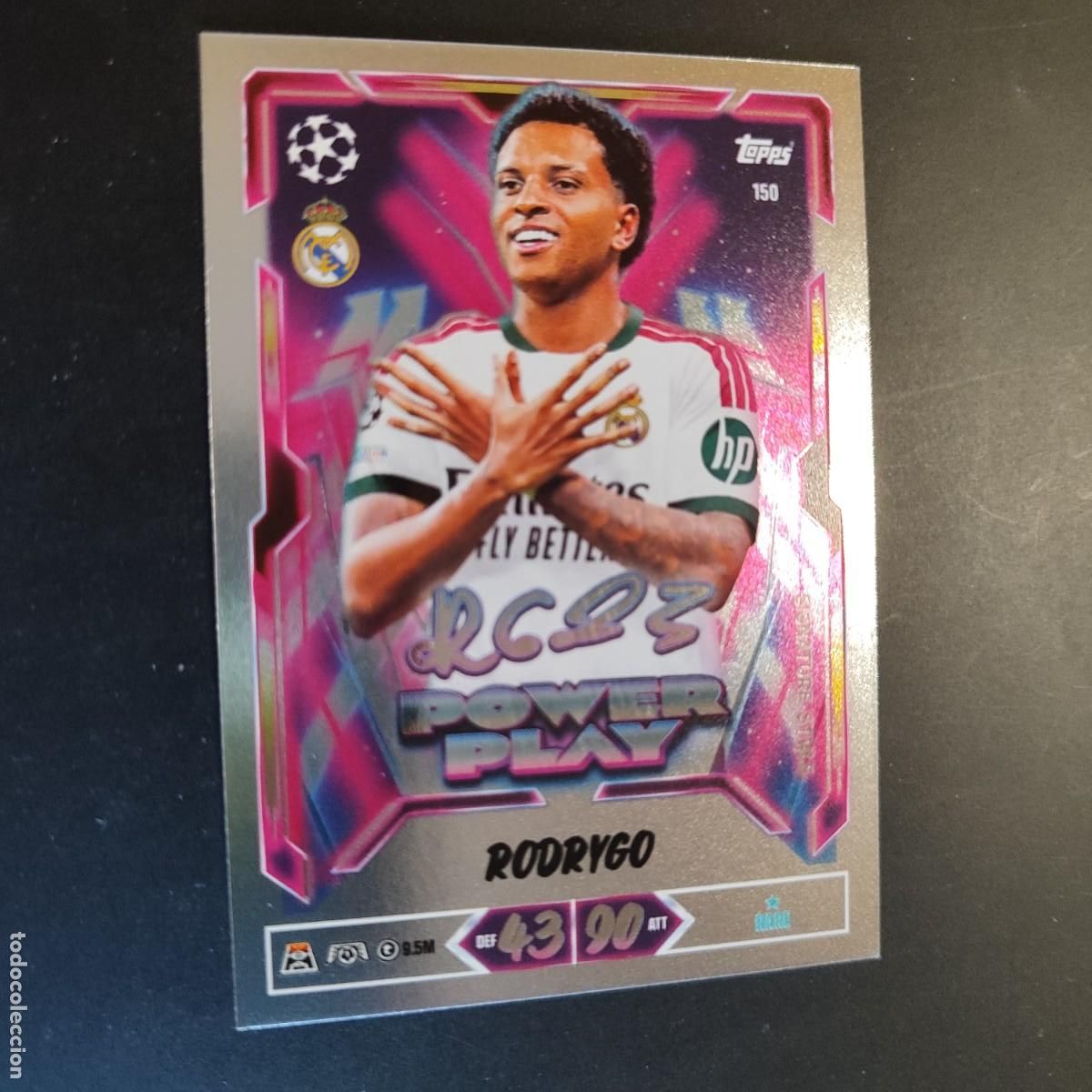 Cromos de Futebol: 20 ANIVERSARIO MATCH ATTAX 26/27 UCL CARD POWER PLAY RODRYGO REAL MADRID # 150 TOPPS