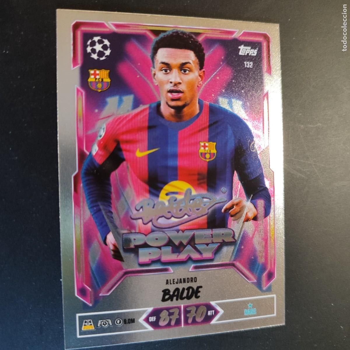 Football Stickers: 20 ANIVERSARIO MATCH ATTAX 26/27 UCL CARD POWER PLAY BALDE FC BARCELONA # 132 TOPPS