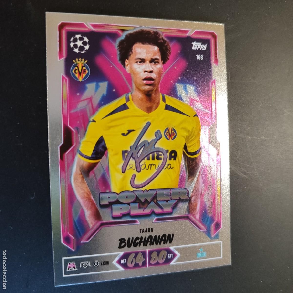 Football Stickers: 20 ANIVERSARIO MATCH ATTAX 26/27 UCL CARD POWER PLAY BUCHANAN VILLARREAL # 168 TOPPS