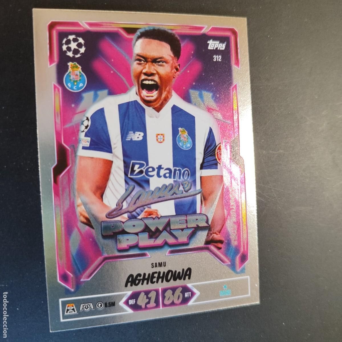 Figurine di Calcio: 20 ANIVERSARIO MATCH ATTAX 26/27 UCL CARD POWER PLAY AGHEHOWA PORTO # 312 TOPPS
