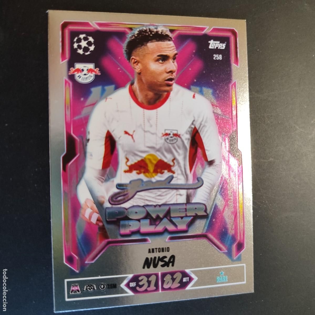 Figurine di Calcio: 20 ANIVERSARIO MATCH ATTAX 26/27 UCL CARD POWER PLAY NUSA LEIPZIG # 258 TOPPS