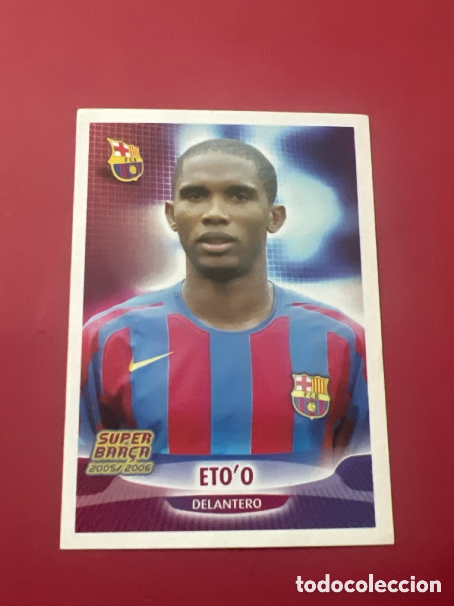 Cromos de f&uacute;tbol: E194. PANINI FC BARCELONA SUPER BAR&Ccedil;A 2005 06 (05-06) 31 ETO&acute;O ( SIN PEGAR )