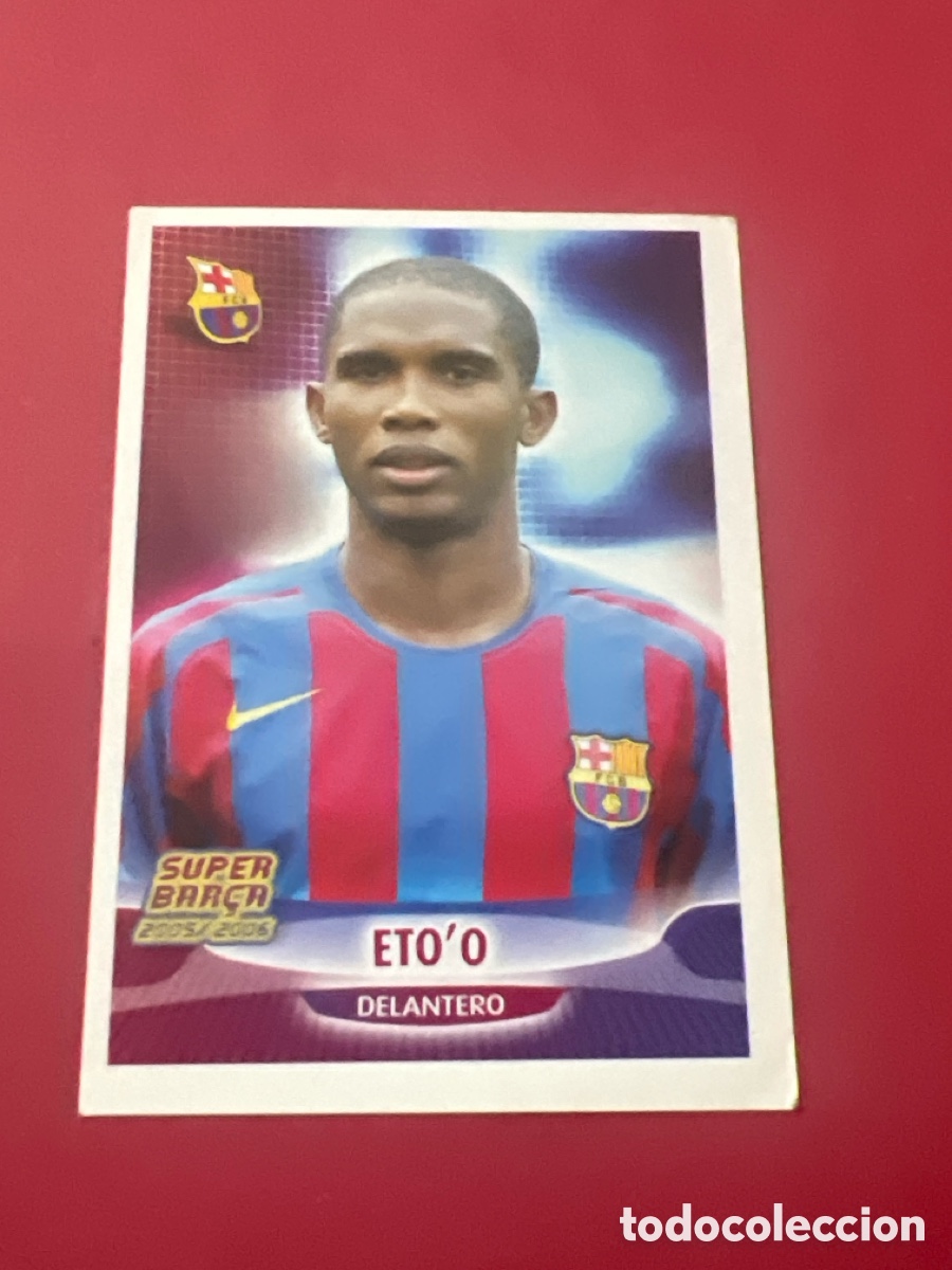 Cromos de f&uacute;tbol: E193. PANINI FC BARCELONA SUPER BAR&Ccedil;A 2005 06 (05-06) 31 ETO&acute;O ( SIN PEGAR )