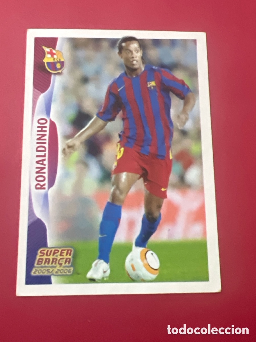 Cromos de f&uacute;tbol: E197. 2005 2006 05 06 CROMO EN BUEN ESTADO SUPER BAR&Ccedil;A RONALDINHO N 34