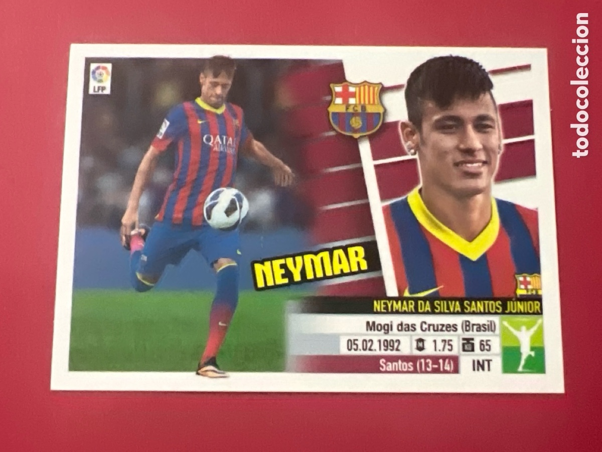 Cromos de f&uacute;tbol: E227. 2013 2014 13 14 ESTE CROMO NUNCA PEGADO EN BUEN ESTADO BARCELONA NEYMAR ULTIMOS FICHAJES N 1