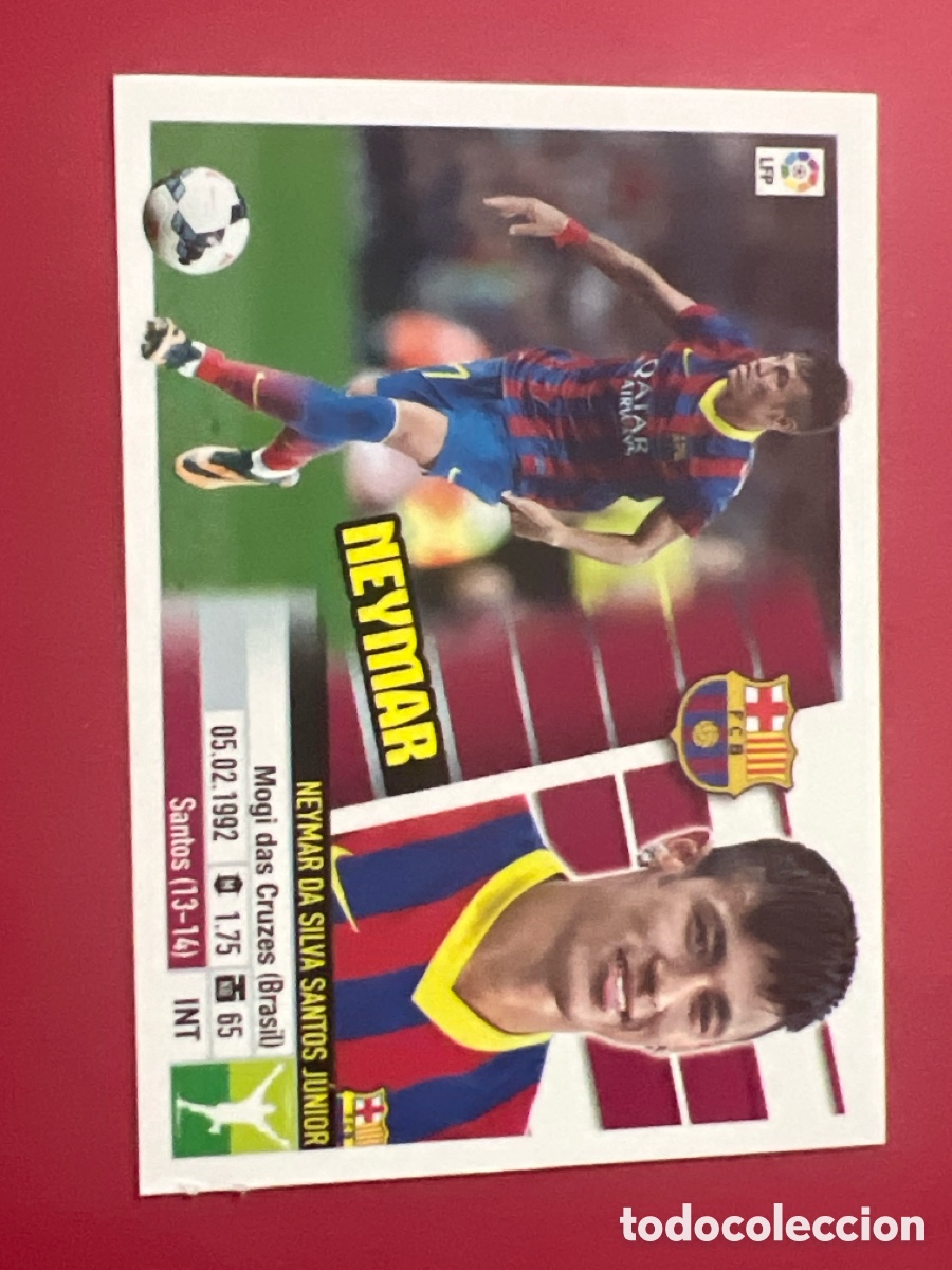 Cromos de f&uacute;tbol: E228. 2013 2014 13 14 ESTE CROMO NUNCA PEGADO EN BUEN ESTADO BARCELONA NEYMAR ULTIMOS FICHAJES N 1