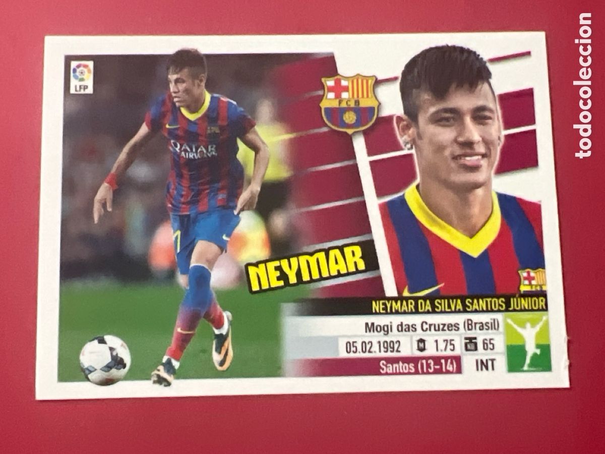 Cromos de Futebol: E228. 2013 2014 13 14 ESTE CROMO NUNCA PEGADO EN BUEN ESTADO BARCELONA NEYMAR ULTIMOS FICHAJES N 1