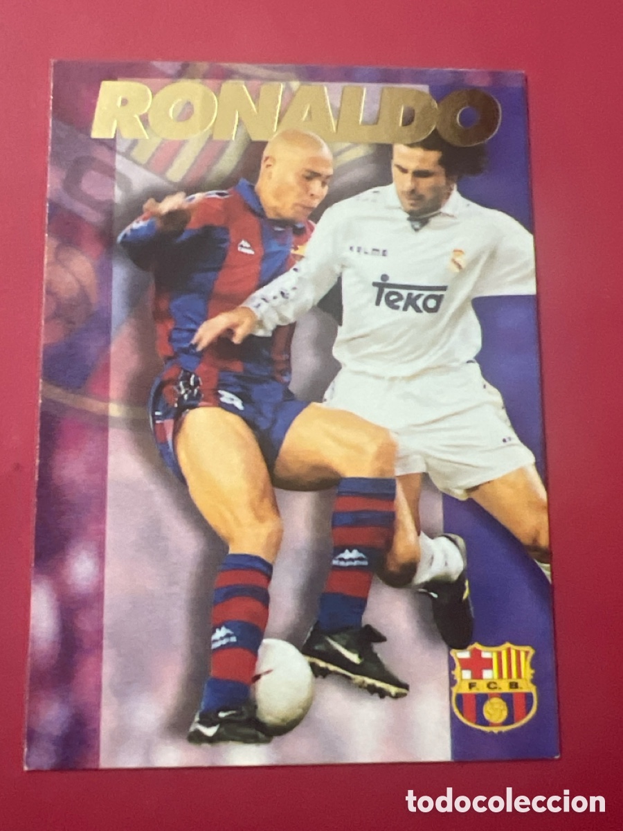Cromos de f&uacute;tbol: E230. RONALDO 44 BARCELONA PANINI SUPER BARCA 1996 1997 CROMO FUTBOL LIGA 96 97