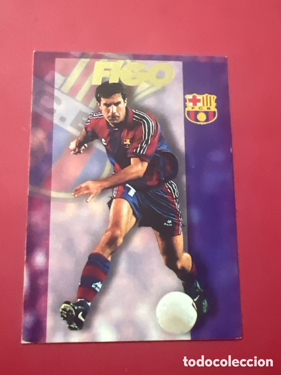 Cromos de f&uacute;tbol: E231. CROMOS PANINI CARDS BAR&Ccedil;A FC BARCELONA LIGA 96 97 1996 1997 CROMO N&ordm; 42 FIGO