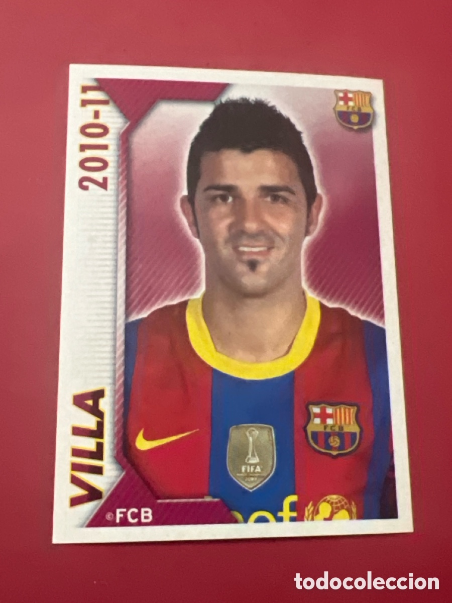 Cromos de f&uacute;tbol: E251. CROMO N&ordm; 122 VILLA - COLECCION OFICIAL BARCELONA LIGA 2010 2011 - 10 11 SIN PEGAR