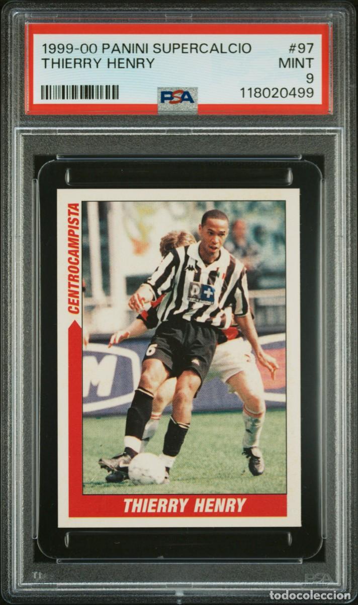 Cromos de f&uacute;tbol: Thierry Henry #97 Panini Supercalcio 1999 2000 PSA 9