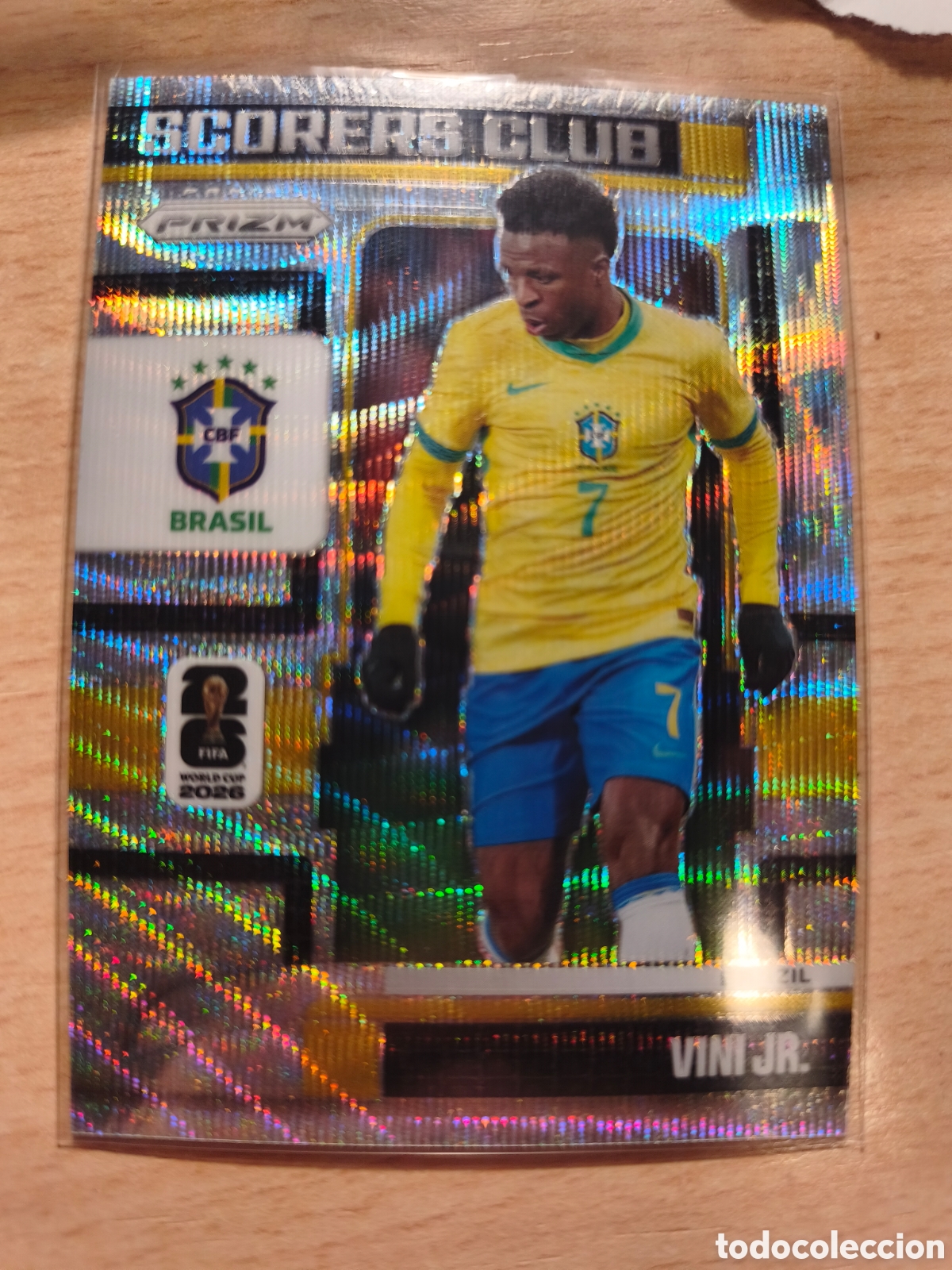 Cromos de f&uacute;tbol: VINI JR SCORERS CLUB BRASIL SILVER WAVE PARALEL PRIZM FIFA WORLD CUP 2026 MUNDIAL 26 VINICIUS