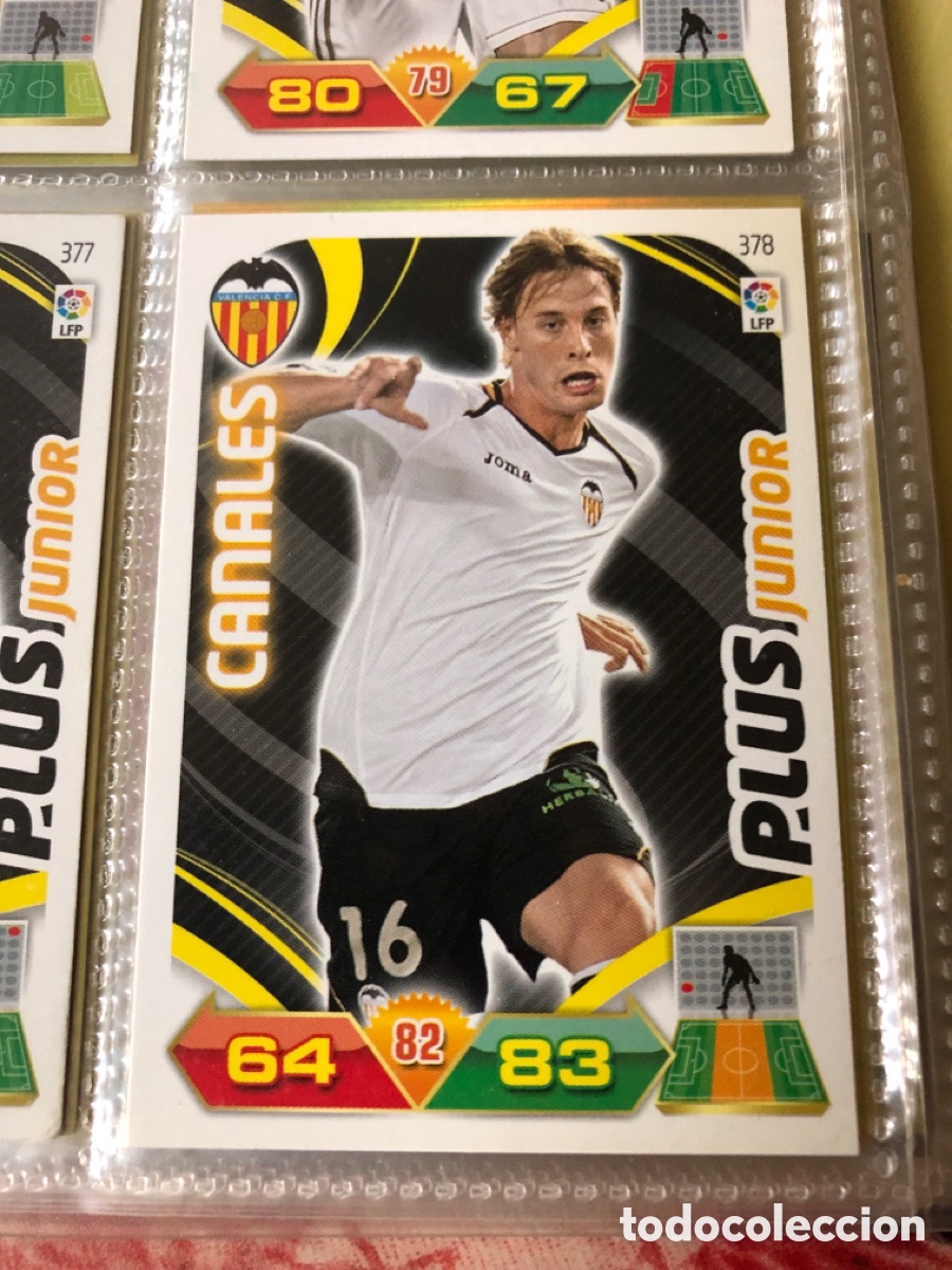 Cromos de f&uacute;tbol: CANALES PLUS JUNIOR 378 (VALENCIA) 2011-2012 11 12 ADRENALYN PANINI CROMO CARTA A-2