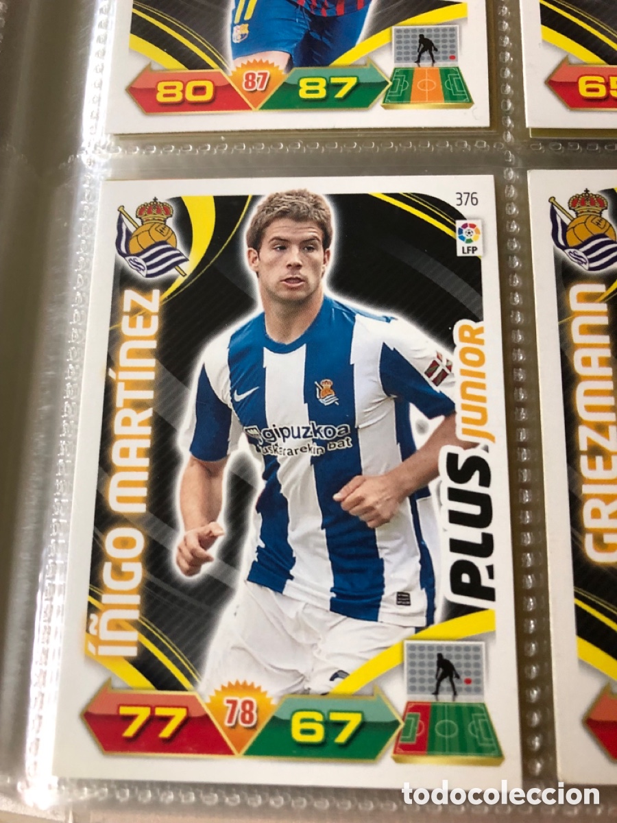 Cromos de f&uacute;tbol: 376 I&ntilde;igo Mart&iacute;nez plus defensa adrenalyn 11 12 2011 2012 sin pegar