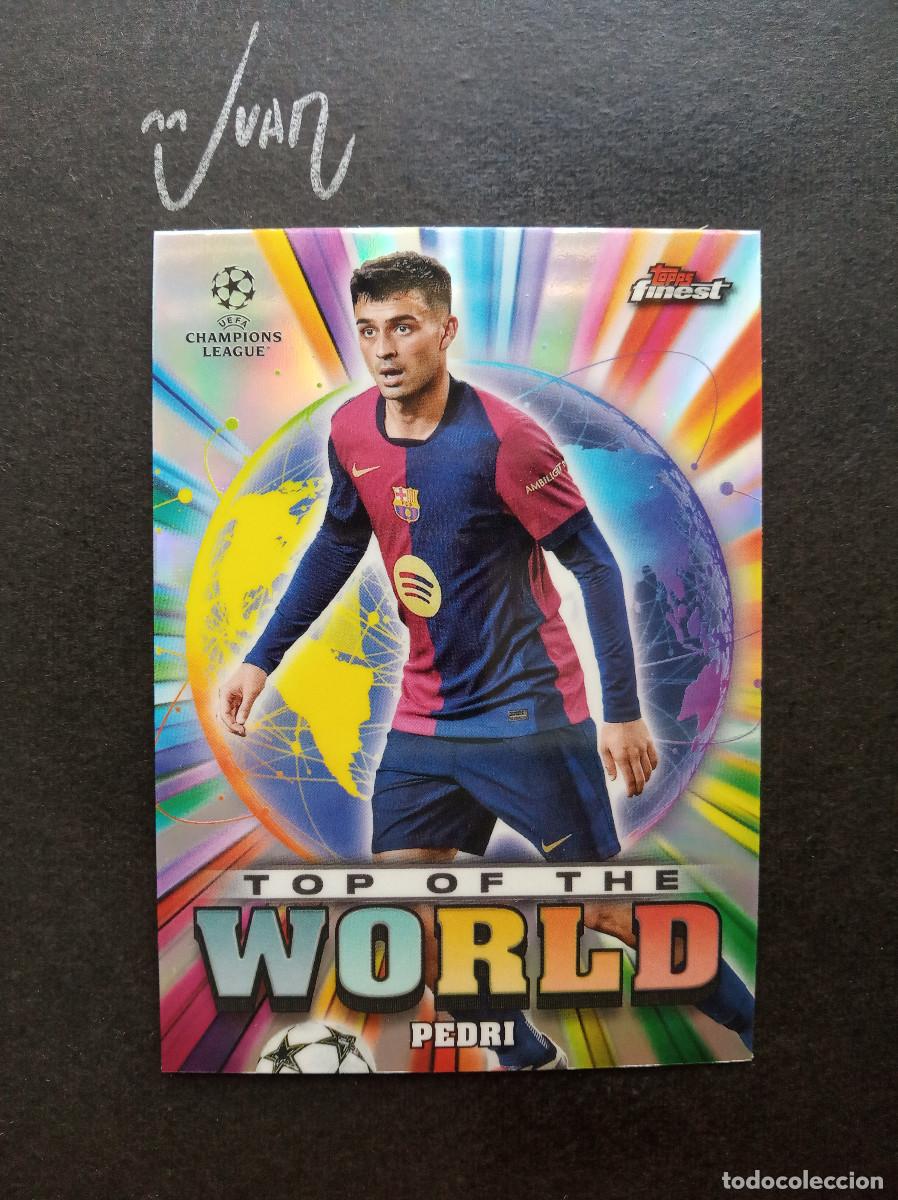 Cartes &agrave; collectionner de Football: 29 TOP WORLD PEDRI FC BARCELONA ESPA&Ntilde;A ⚽ TOPPS &reg; FINEST UEFA CHAMPIONS LEAGUE 2024 2025 24 25 NUEVO