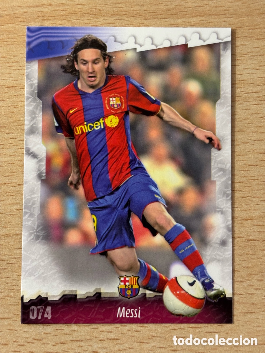 Cromos de f&uacute;tbol: # 074 Messi FC Barcelona Mundicromo 2009 nuevo