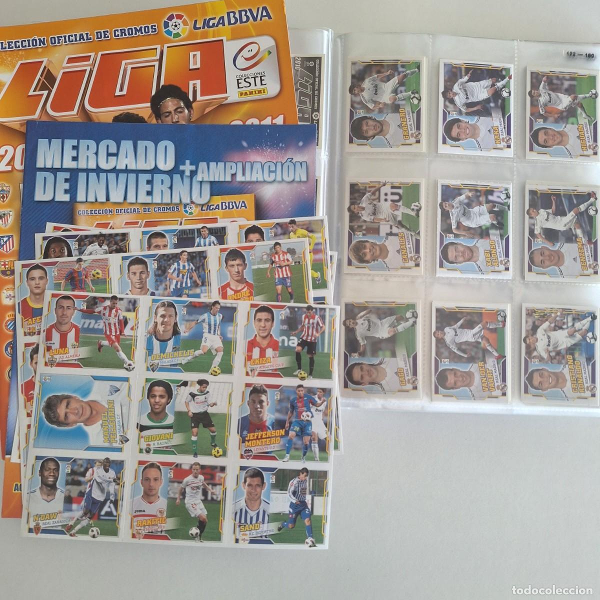 Figurine di Calcio: Colecci&oacute;n completa sin pegar &aacute;lbum Liga Este 2010 2011 10 11 + mercado de invierno