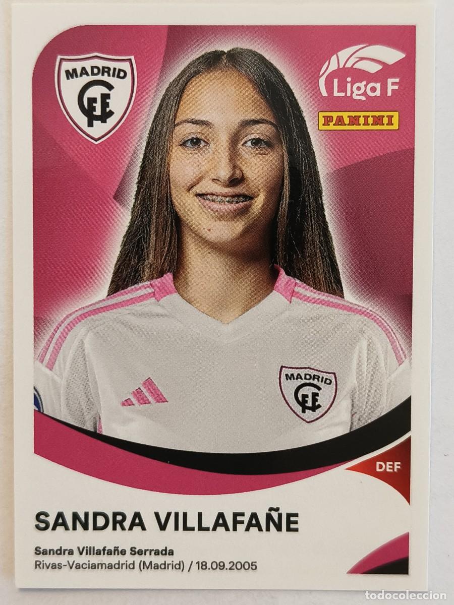 Cromos de f&uacute;tbol: #227 SANDRA VILLAFA&Ntilde;E (MADRID C.F.F.) LIGA F 2024/2025 PANINI