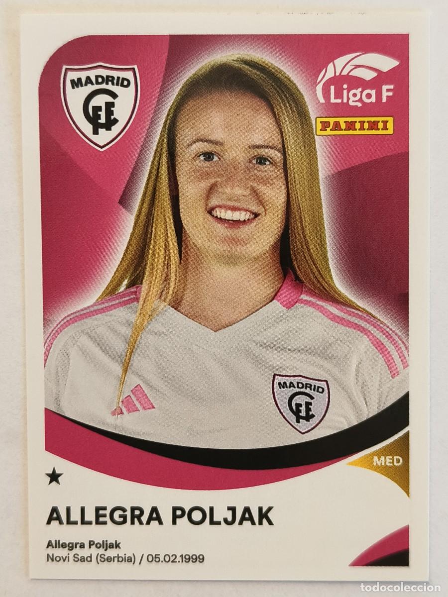 Cromos de f&uacute;tbol: #231 ALLEGRA POLJAK (MADRID C.F.F.) LIGA F 2024/2025 PANINI