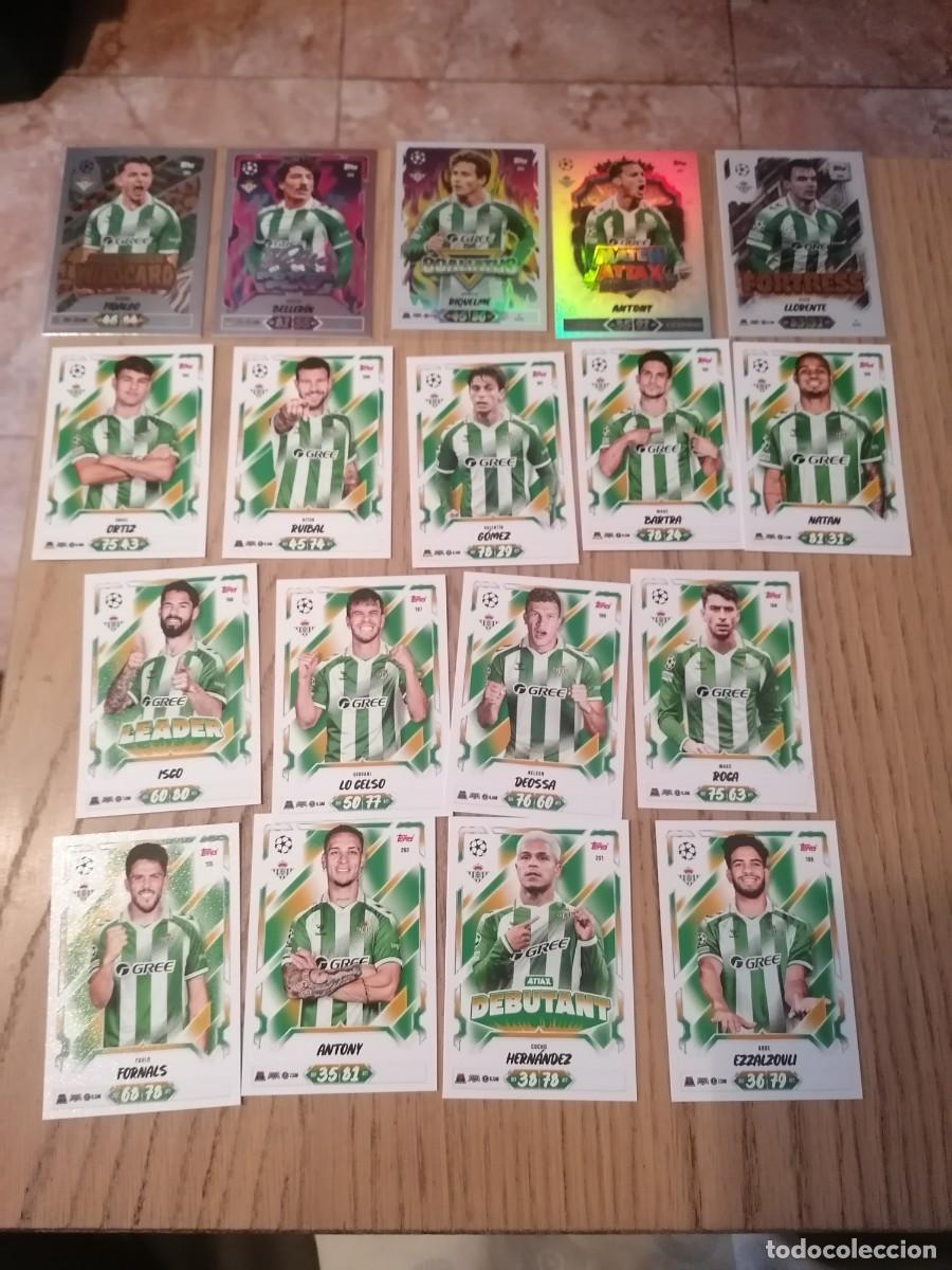 Cromos de f&uacute;tbol: Topps match attax 2026-2027 real betis equipo completo