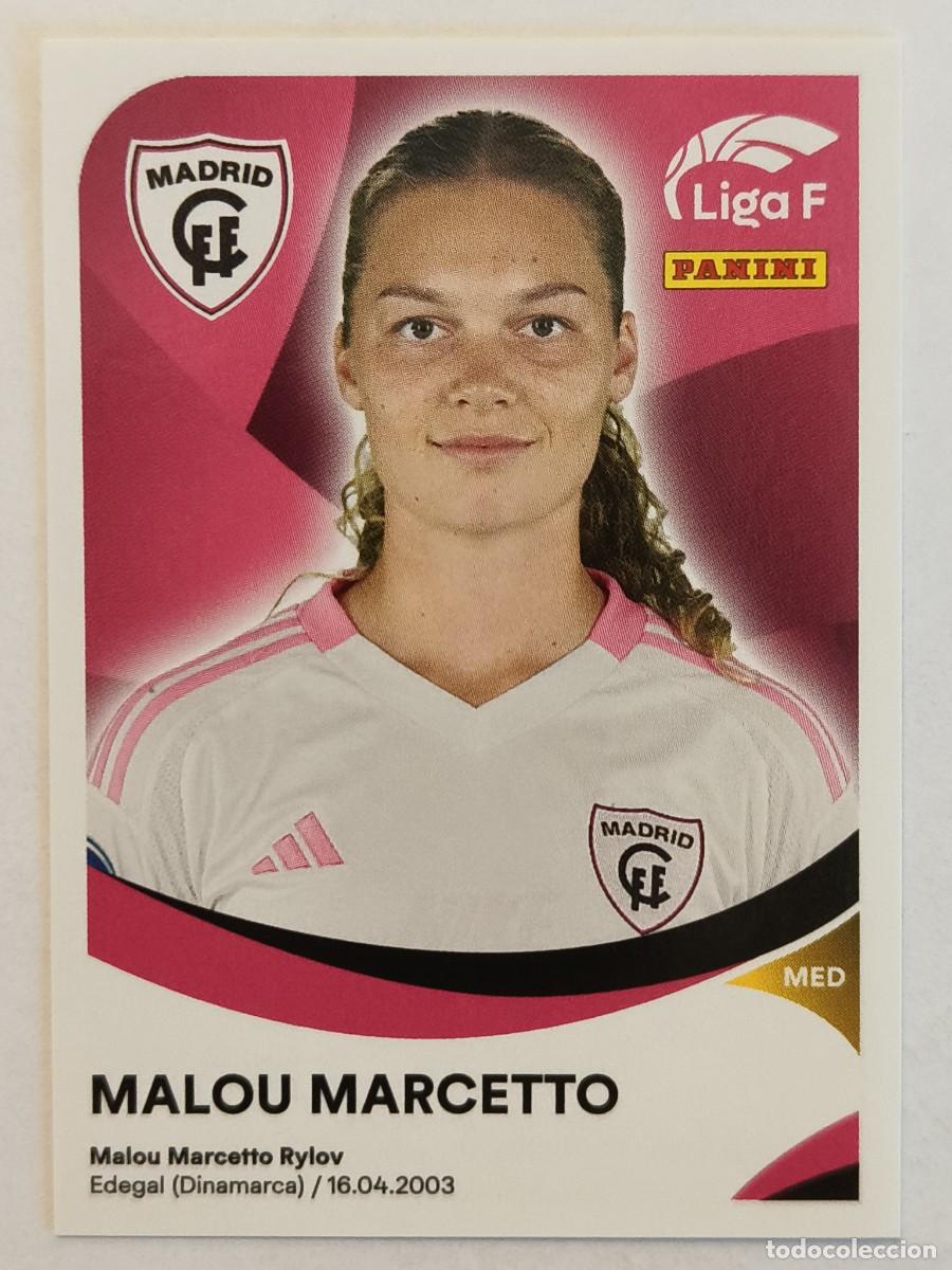 Cromos de f&uacute;tbol: #237 MALOU MARCETTO (MADRID C.F.F.) LIGA F 2024/2025 PANINI