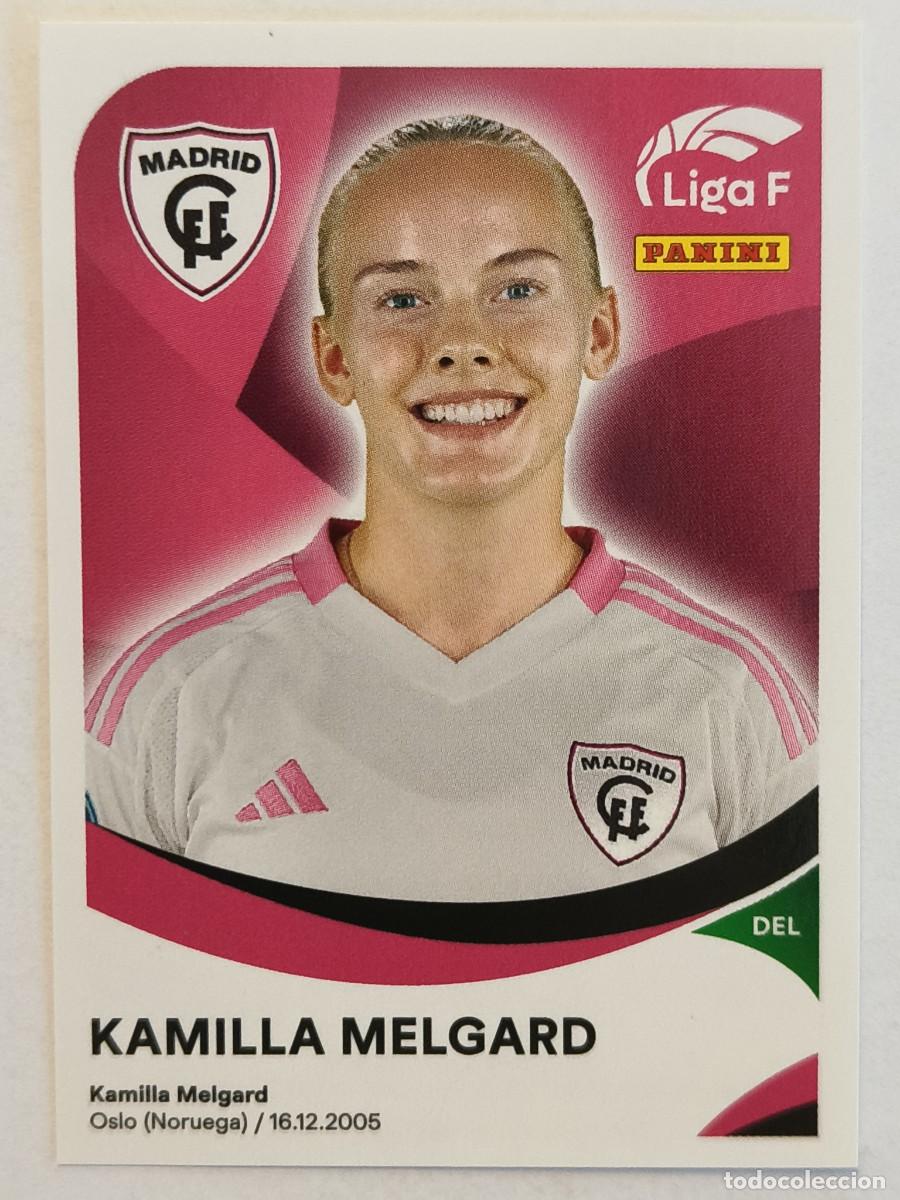 Cromos de f&uacute;tbol: #239 KAMILLA MELGARD (MADRID C.F.F.) LIGA F 2024/2025 PANINI