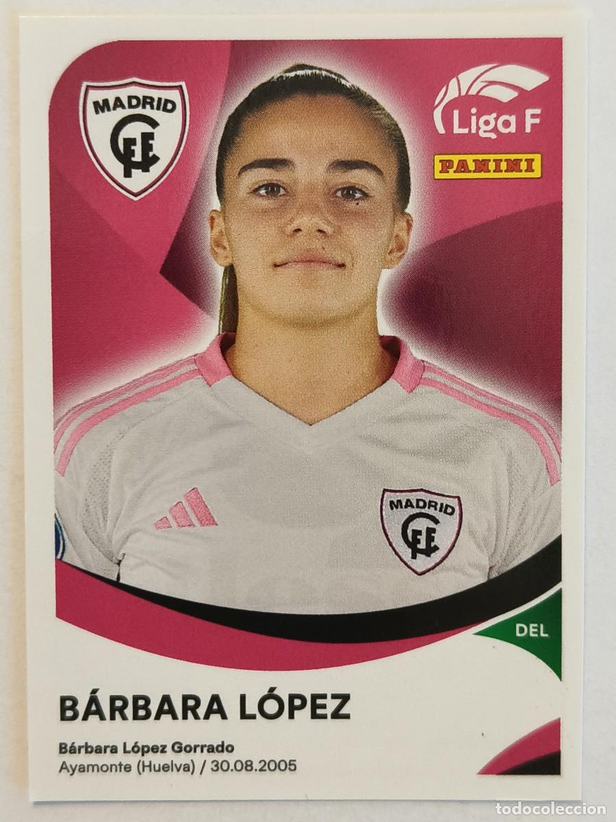 Cromos de f&uacute;tbol: #240A BARBARA LOPEZ (MADRID C.F.F.) LIGA F 2024/2025 PANINI