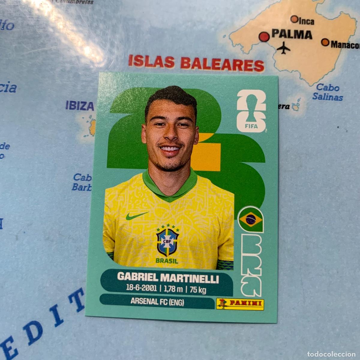 Cromos de f&uacute;tbol: Martinelli n&uacute;mero 18 de Brasil cromo panini Mundial Fifa World Cup 2026