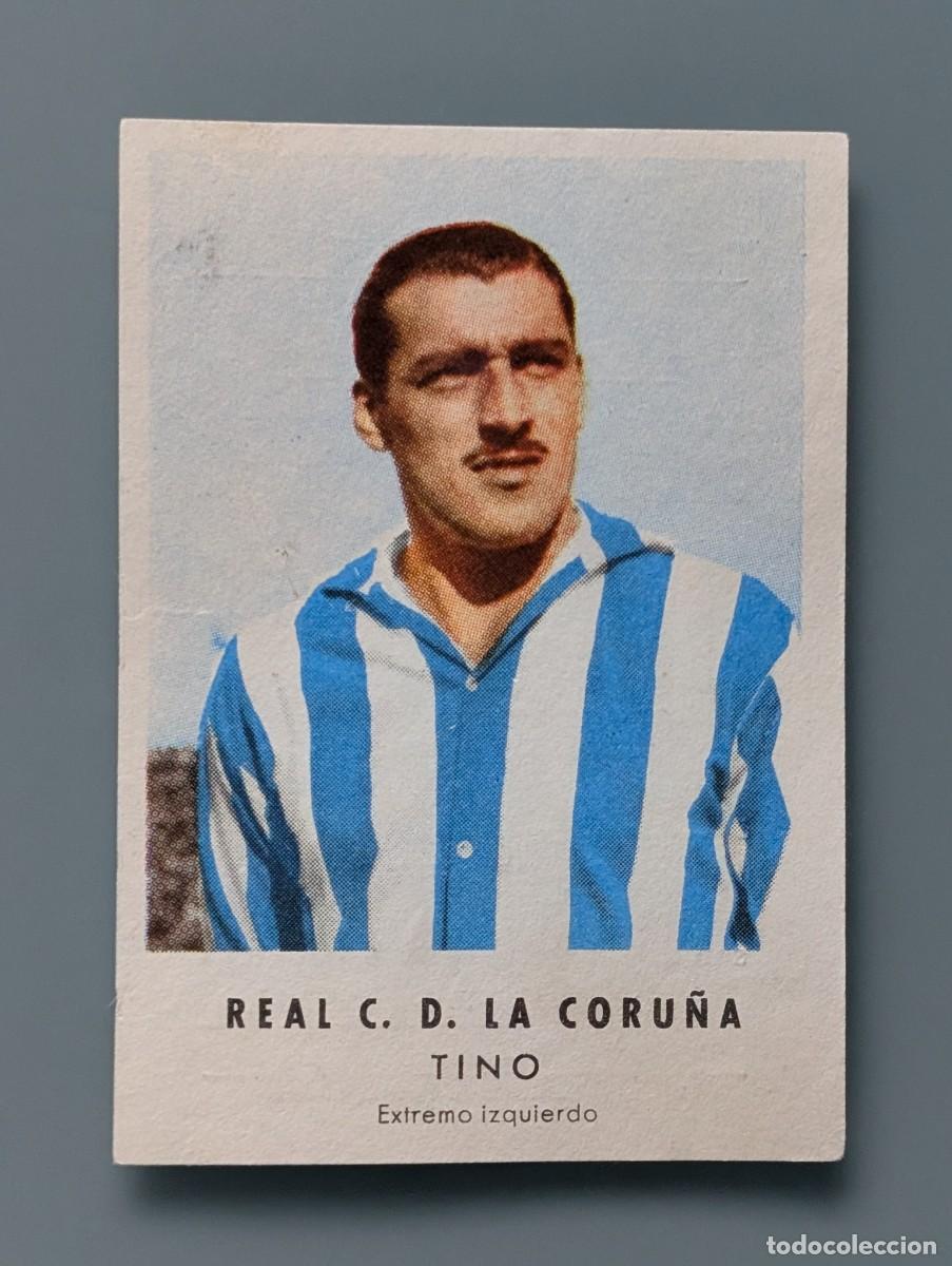 Cartes &agrave; collectionner de Football: DIFICIL CROMO NUEVO MINT CARD TINO DEPORTIVO CORU&Ntilde;A CHOCOLATES GRANELL 1956/57 FUTBOL VIGO GALICIA