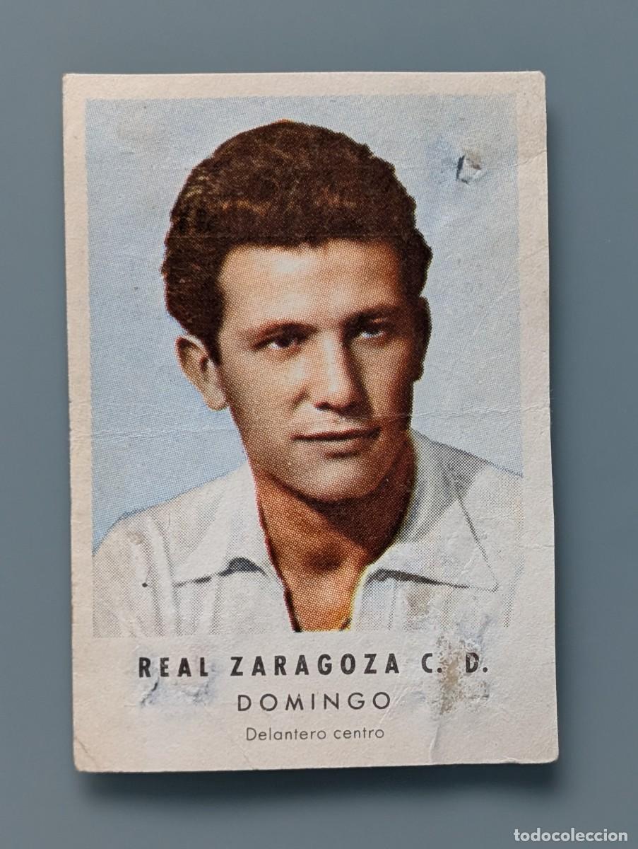 Football Stickers: MUY DIFICIL CROMO RARE CARD DOMINGO REAL ZARAGOZAPALMAS CHOCOLATES GRANELL FUTBOL ARAGON