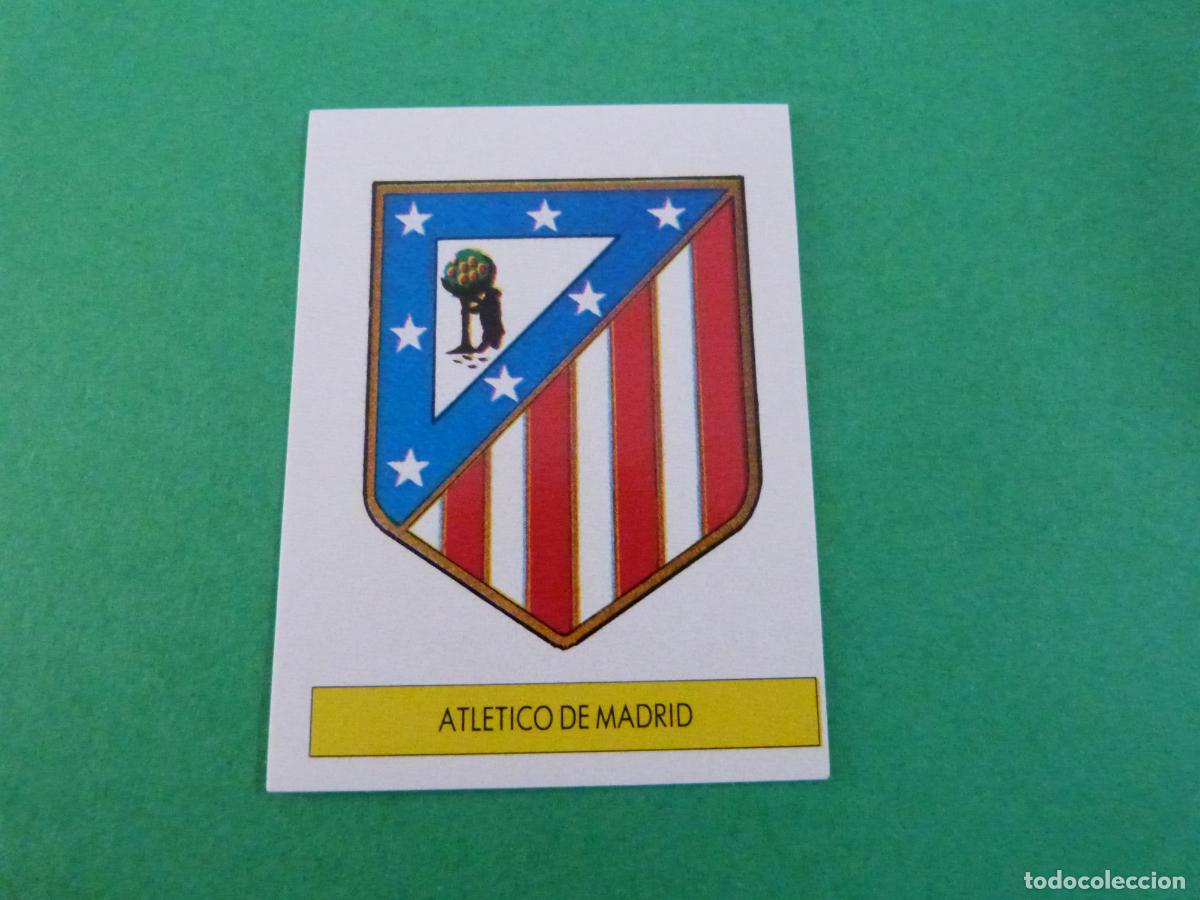 Football Stickers: CROMO FUTBOL ESCUDO ATLETICO DE MADRID SIN PEGAR LIGA FESTIVAL 1987-1988/87-88