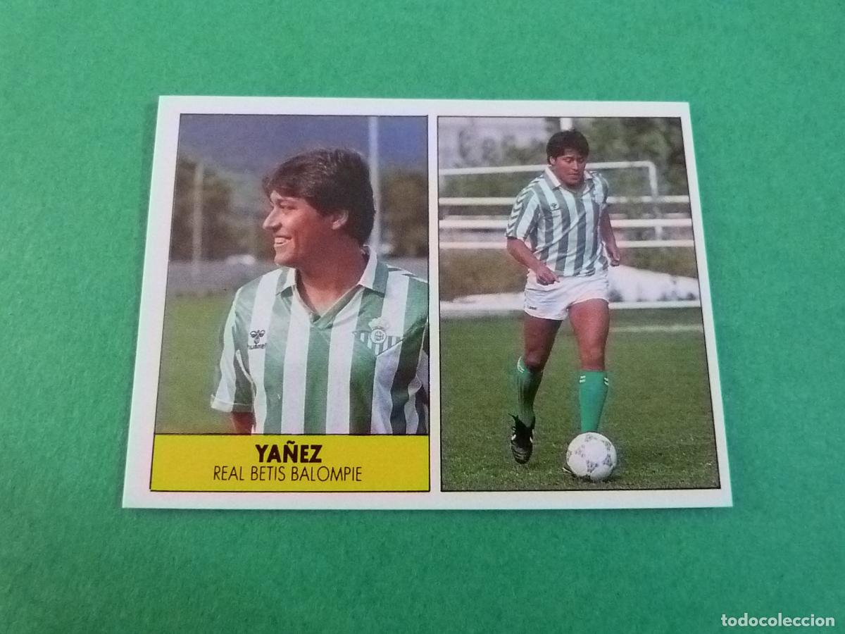 Football Stickers: CROMO FUTBOL YA&Ntilde;EZ REAL BETIS BALOMPIE SIN PEGAR LIGA FESTIVAL 1987-1988/87-88