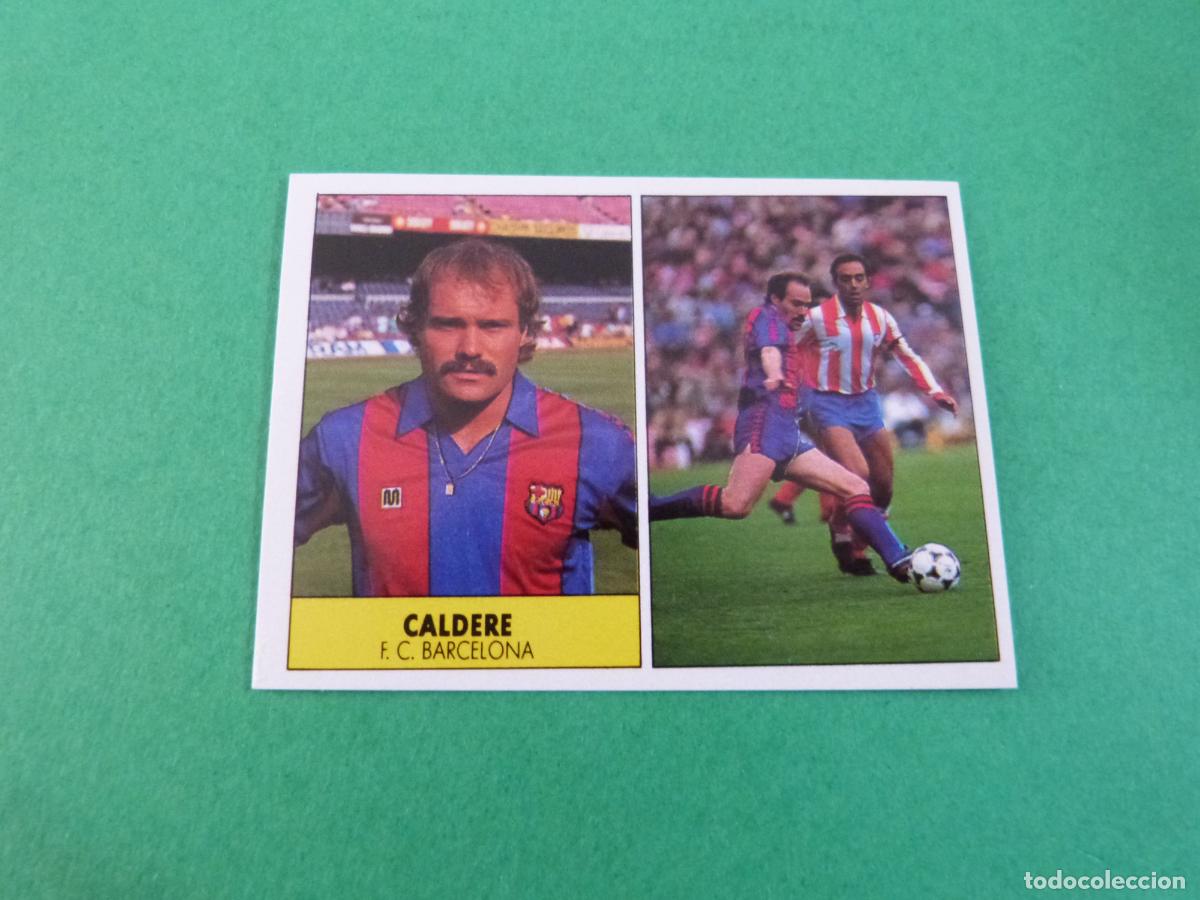 Cromos de f&uacute;tbol: CROMO FUTBOL CALDERE F.C. BARCELONA SIN PEGAR LIGA FESTIVAL 1987-1988/87-88