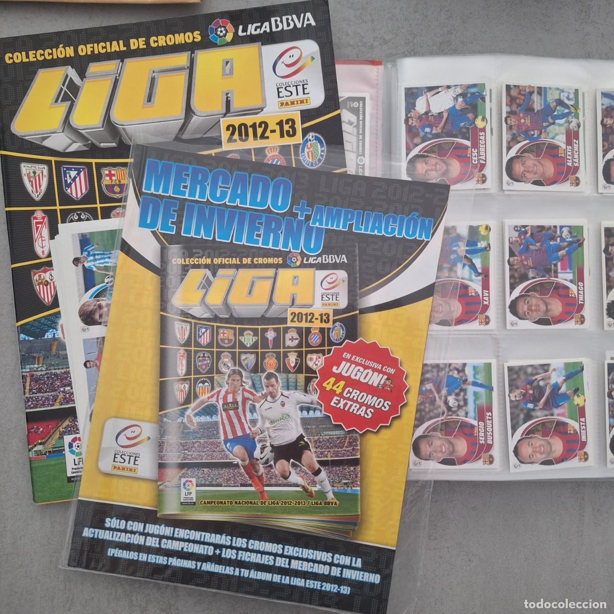 Figurine di Calcio: Colecci&oacute;n completa sin pegar &aacute;lbum Liga Este 2012 2013 12 13 + mercado de invierno