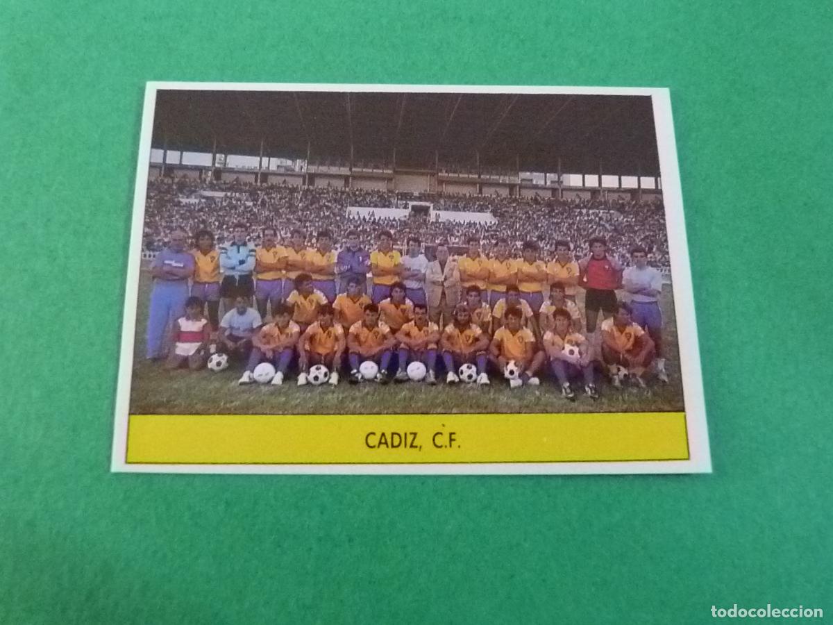 Cromos de f&uacute;tbol: CROMO FUTBOL EQUIPO CADIZ C.F. SIN PEGAR LIGA FESTIVAL 1987-1988/87-88