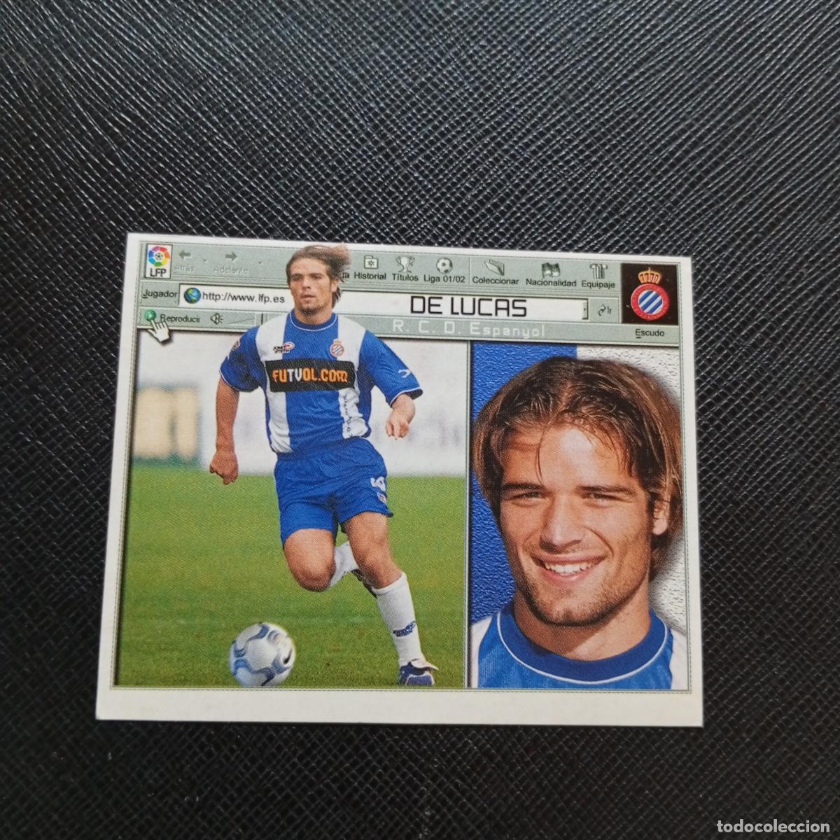 Cromos de f&uacute;tbol: DE LUCAS ESPA&Ntilde;OL ESTE 2001 2002 CROMO FUTBOL 01 02 LIGA - SIN PEGAR - A17 PG208