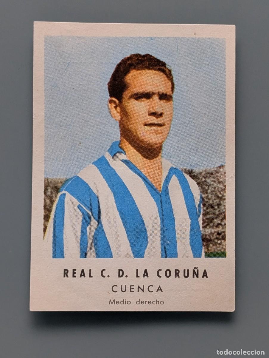 Cromos de f&uacute;tbol: DIFICIL CROMO NUEVO MINT CARD CUENCA DEPORTIVO CORU&Ntilde;A CHOCOLATES GRANELL 1956/57 FUTBOL VIGO GALICIA