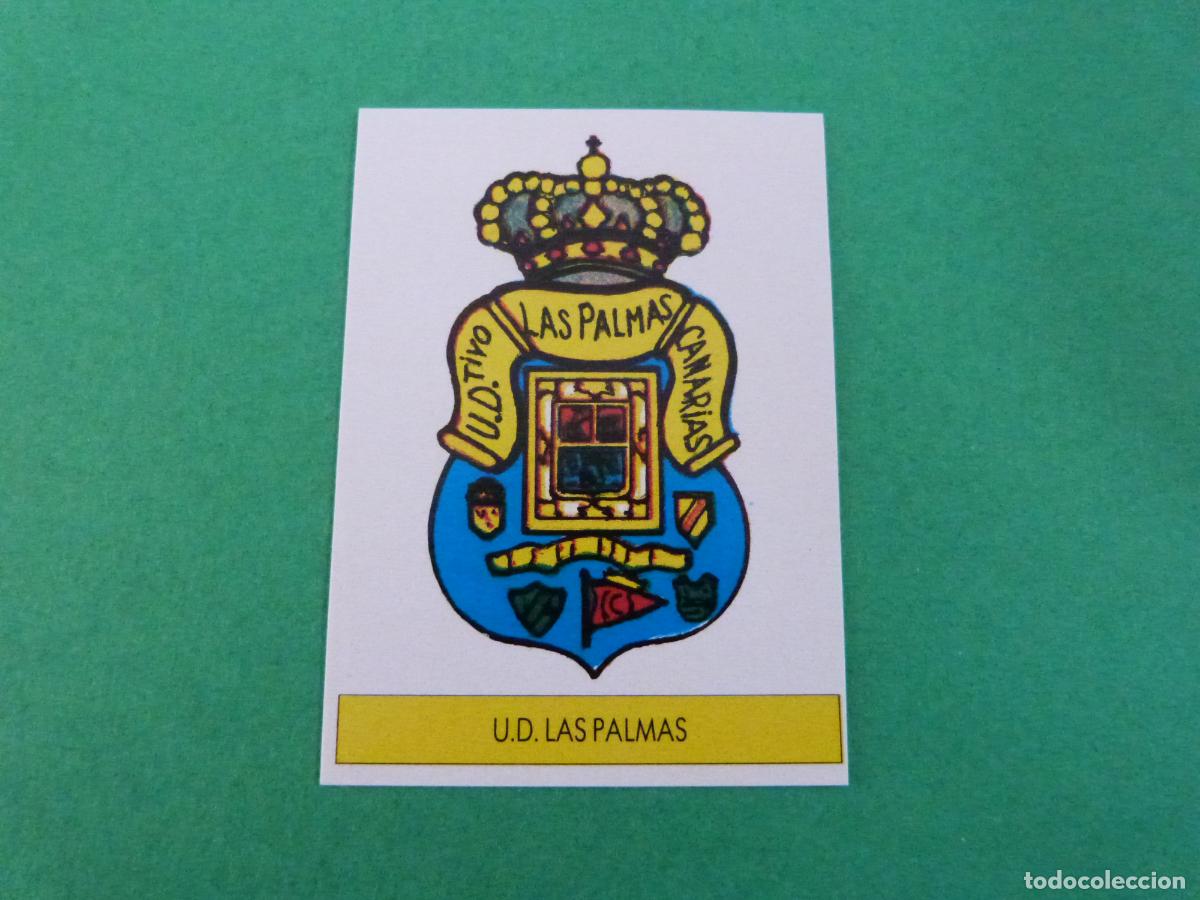 Cromos de f&uacute;tbol: CROMO FUTBOL ESCUDO U.D. LAS PALMAS SIN PEGAR LIGA FESTIVAL 1987-1988/87-88