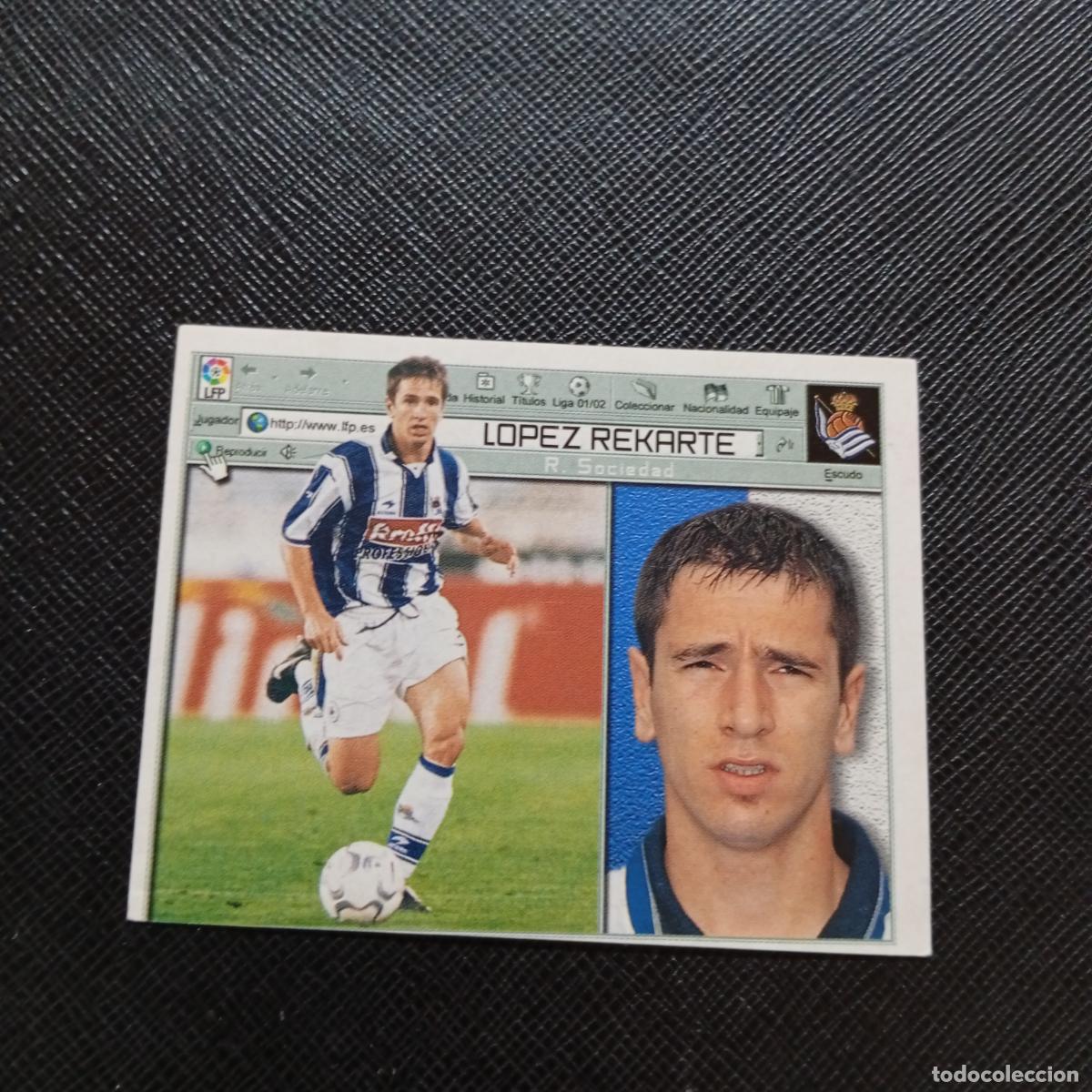 Football Stickers: LOPEZ REKARTE REAL SOCIEDAD ESTE 2001 2002 CROMO FUTBOL 01 02 LIGA - SIN PEGAR - A17 PG235