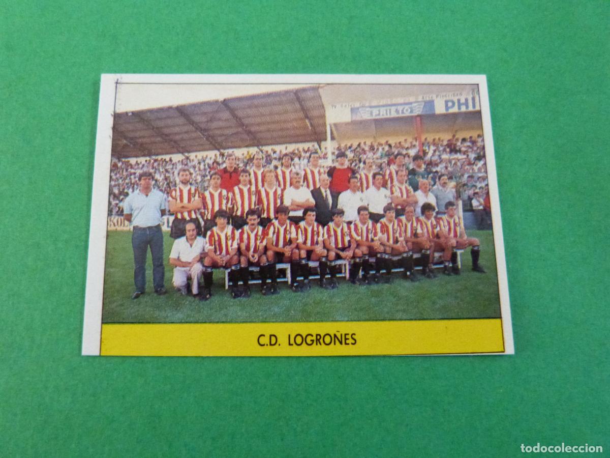 Football Stickers: CROMO FUTBOL EQUIPO C.D. LOGRO&Ntilde;ES SIN PEGAR LIGA FESTIVAL 1987-1988/87-88