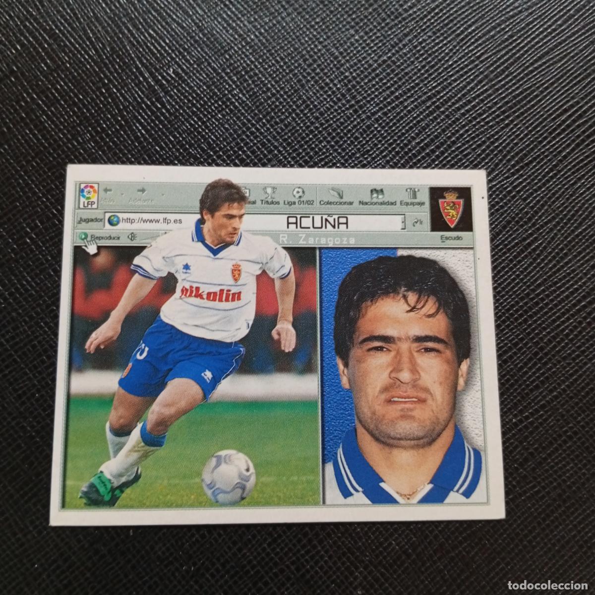 Football Stickers: ACU&Ntilde;A ZARAGOZA ESTE 2001 2002 CROMO FUTBOL 01 02 LIGA - SIN PEGAR - A17 PG235