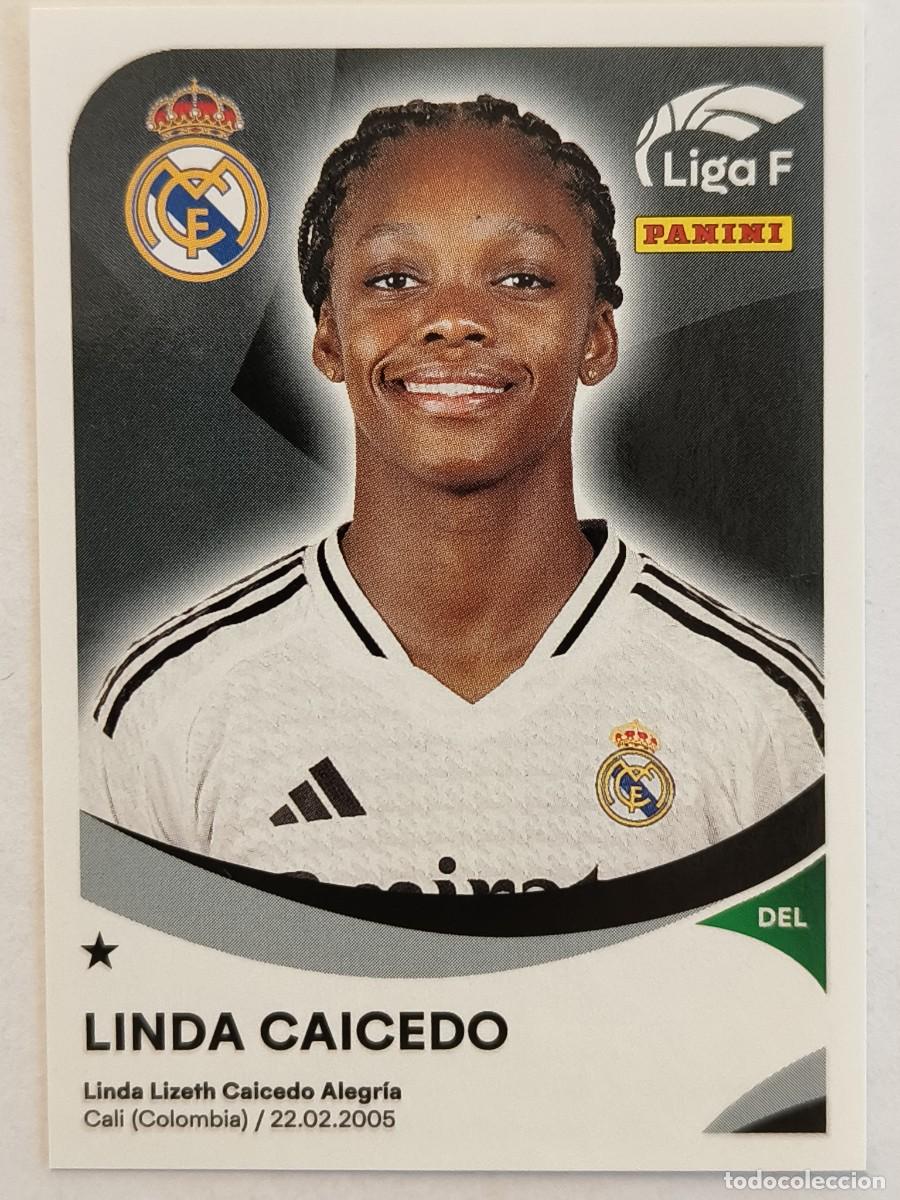 Football Stickers: #258A LINDA CAICEDO (REAL MADRID C.F.) LIGA F 2024/2025 PANINI