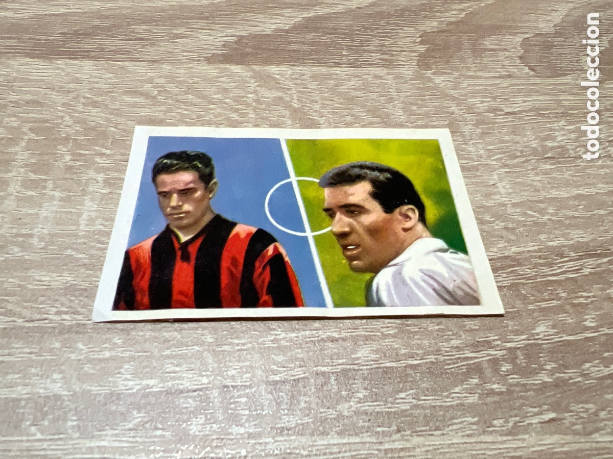 Cromos de f&uacute;tbol: 1964 SU&Aacute;REZ Y DEL SOL # 74 CHOCOLATE SIM&Oacute;N DESPEGADO