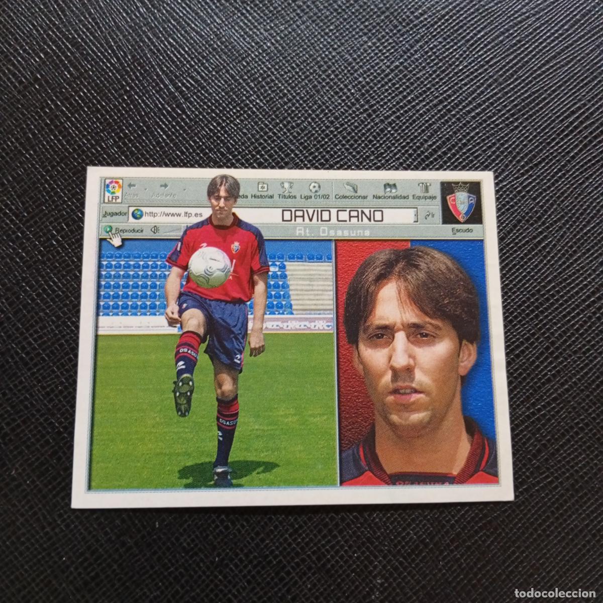 Cromos de f&uacute;tbol: DAVID CANO OSASUNA ESTE 2001 2002 CROMO FUTBOL 01 02 LIGA - SIN PEGAR - A17 PG289 FICHAJE 8