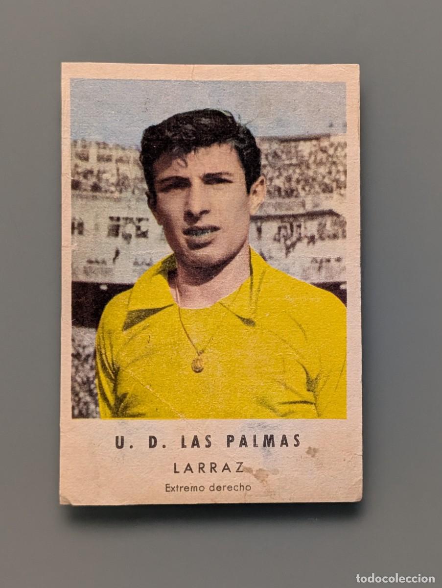 Cromos de f&uacute;tbol: MUY DIFICIL CROMO RARE CARD LARRAZ UD LAS PALMAS CHOCOLATES GRANELL FUTBOL GRAN CANARIA CANARIAS