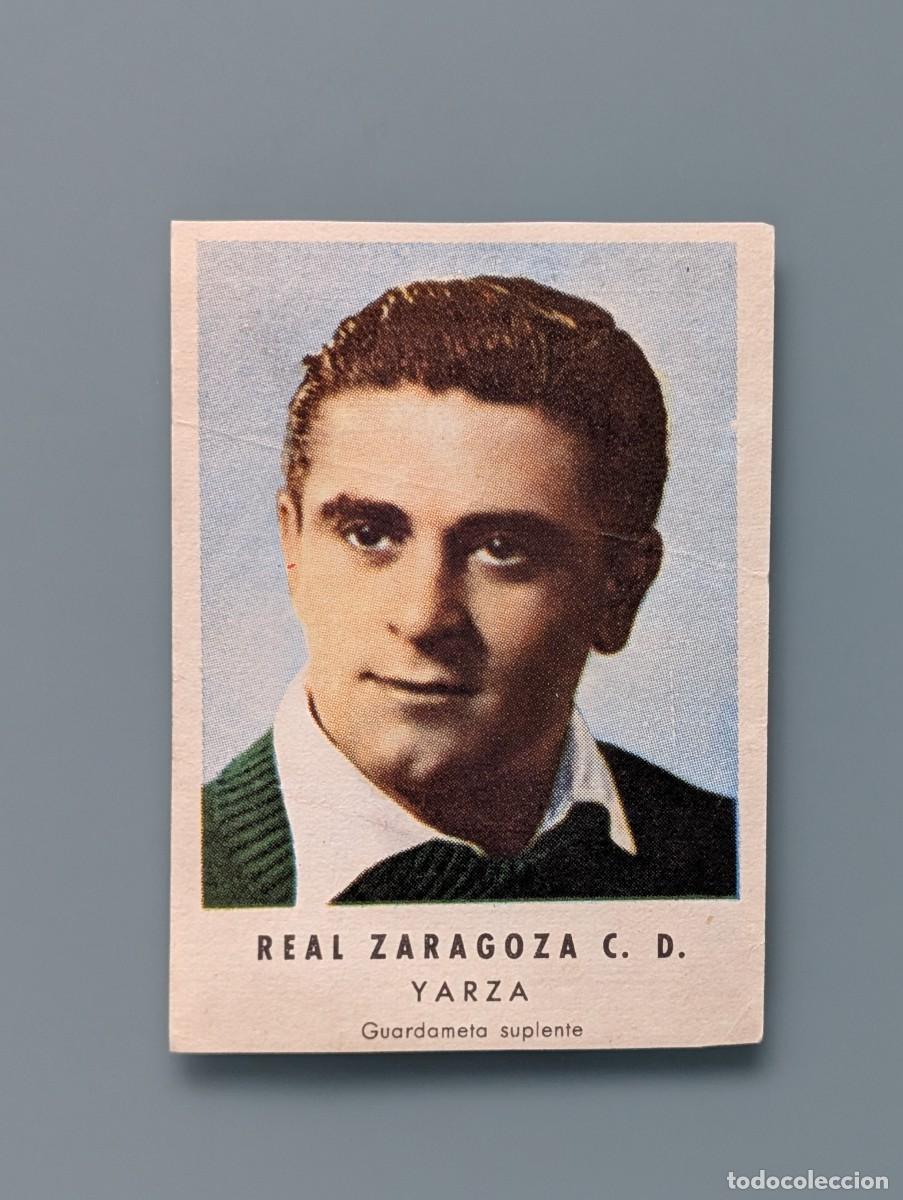 Cromos de f&uacute;tbol: MUY DIFICIL CROMO RARE CARD YARZA REAL ZARAGOZA CHOCOLATES GRANELL FUTBOL FOOTBALL ARAGON